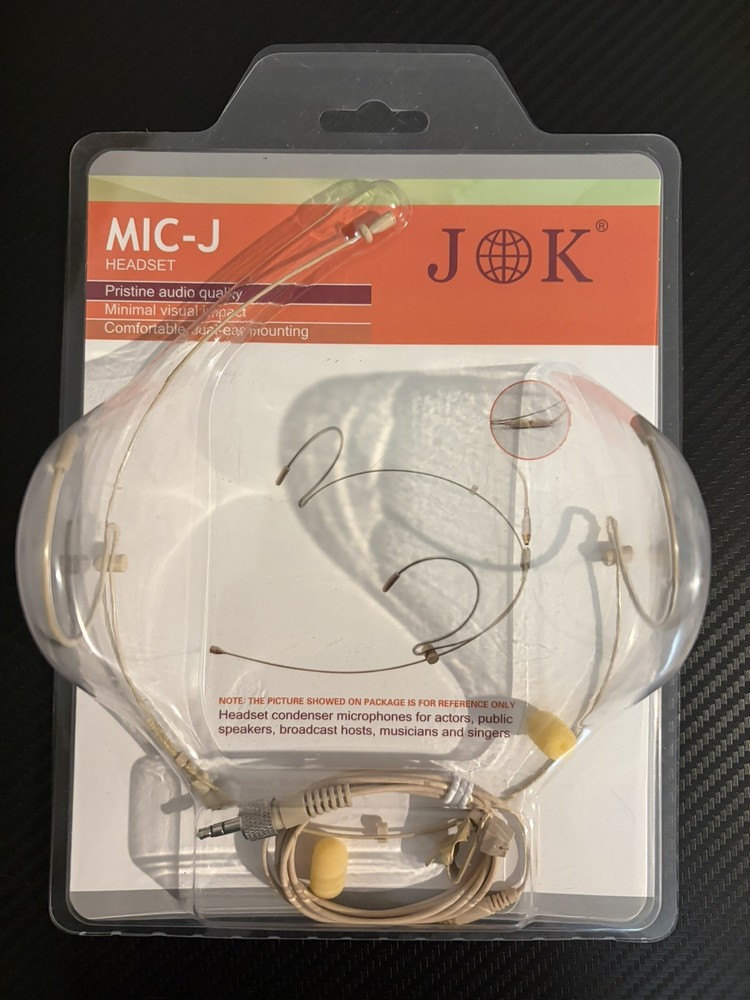 J K Professional Headset/Headworn Microphone MIC-J 071S Compatible w/ Sennheiser