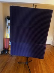Auralex MAX-Wall 1141VB Portable Sound Booth Kit, 13 Foam Panels, Purple