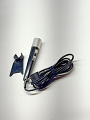 3M Vintage Microphone Black Silver Wired With Stand Used