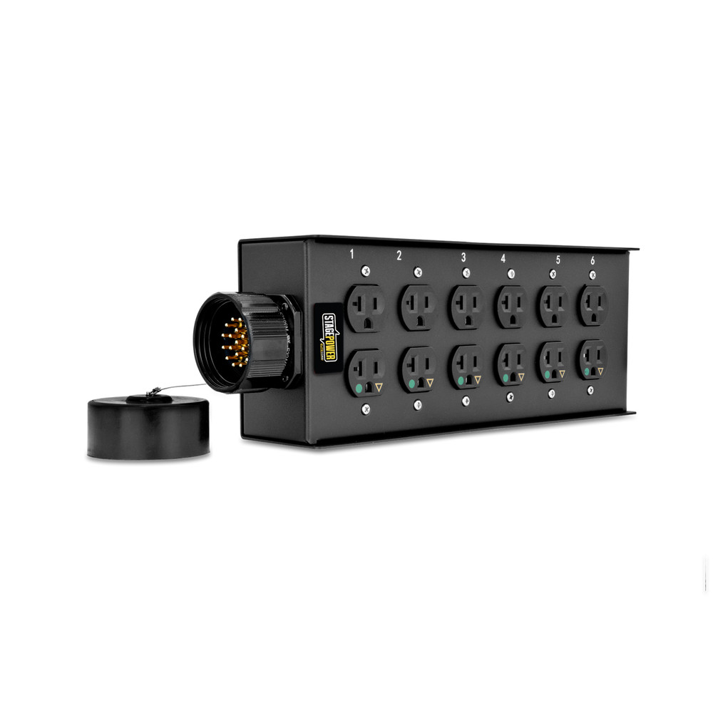 Soco 19pin Male Stage Multi-Outlet Power Distribution w / 12 Edison Female