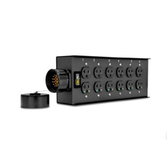 Soco 19pin Male Stage Multi-Outlet Power Distribution w / 12 Edison Female