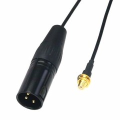 XLR 3pin male to microdot female cable for Microphone Audio Transmitter Receiver