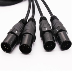 4 Channel 5-Pin XLR Male Female to Single Ethercon Audio Network Cable Extender