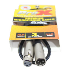 4 Pack-Pro X 3 Ft. Balanced XLR3-F to XLR3-M Premium Audio Microphone Cable