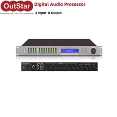 Silvery Panel DS48 24Bit 96KHz Digital Audio Processor 4 Input 8 Output Ports