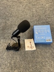 Amcrest AM-630 USB Cardioid Microphone w/ Stand – Box Damaged Tested