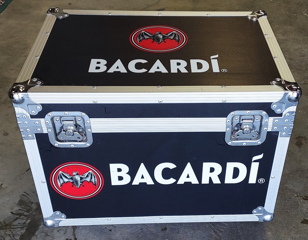 Bacardi Road Case Cooler Trunk w/ Wheels Limited edition