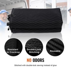 VEVOR Sound Dampening Blanket Studio Grommeted Blanket 96″ x 80″ Acoustic Black