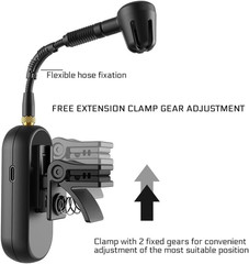 Wireless UHF Saxophone Microphone System, Clip-On Instrument Microphone for Sax