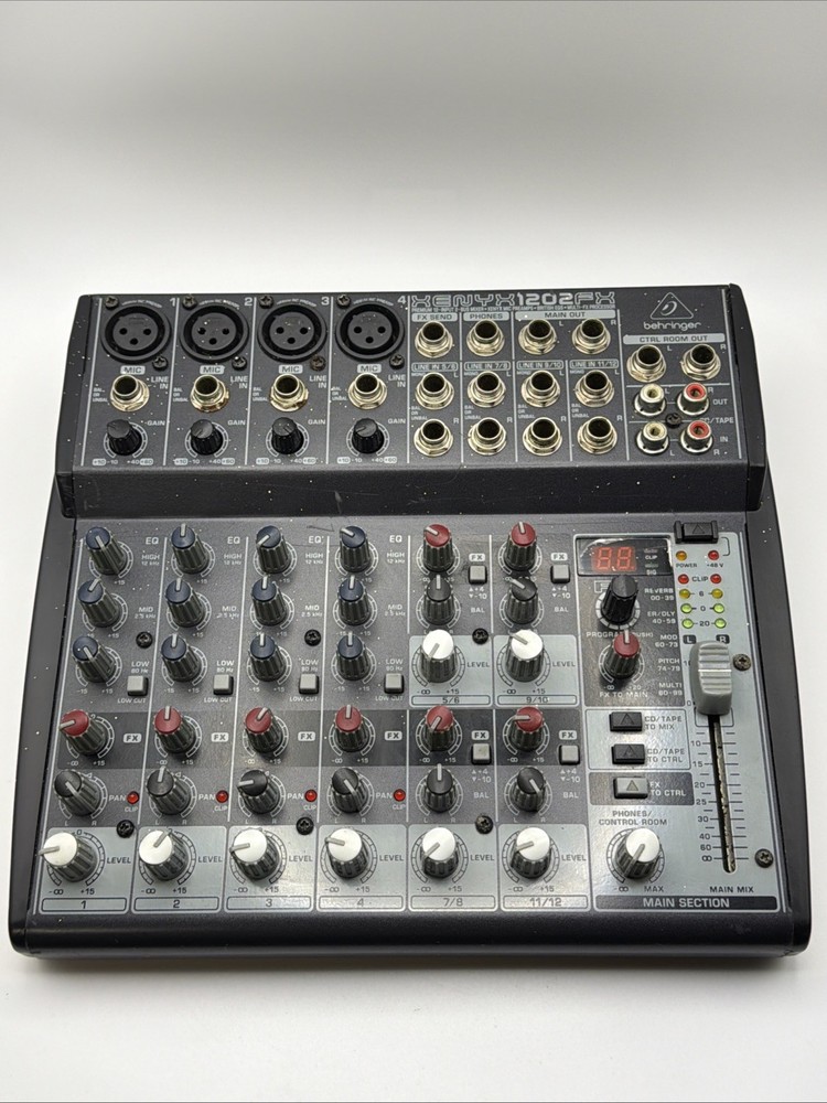 Behringer Xenyx Q1202USB 8-Channel Analog Mixer