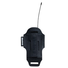 Shure by Gator Premium Black Leather Wireless Bodypack Transmitter Pouch