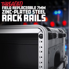 Lightweight 12U Rack Case with Heavy Duty Latches – 19.25″ Depth (GR-12L)