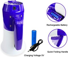 Bullhorn Rechargeable Megaphone Speaker with 240’s Blue