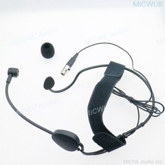 PGA33 Cardioid HeadWorn Headset Condenser Microphone 4-Pin Locking for Shure …