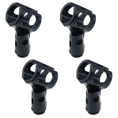 4Pcs Microphone Clip Rubber Flexible Mic Holder Handheld Wireless Mic