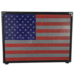 2×10 Bass Guitar 4 Ohm Speaker Cabinet with Interchangeable USA Flag Grille