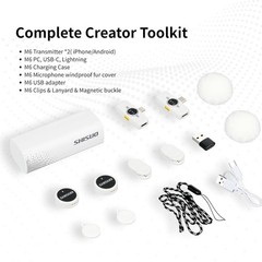 Professional Wireless Microphone For Phone/PC, 3-in-1 Clip On Design, USBC Lgtng