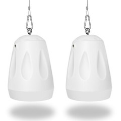 Sound Town 6-Zone 70V/100V Amp, 6 x Pendant Speakers, White(PAC180X6PD4W)