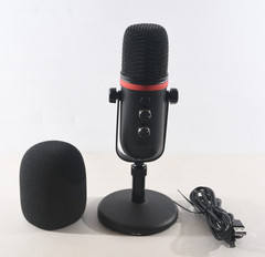 AudioPro USB Condenser Microphone w/ Stand Windscreen USB-C Cable Podcast Mic