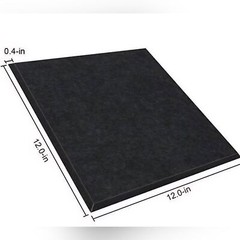12 Pack Black Acoustic Panels Foam Sound Absorbing Wall Panels 1 x 12 x 12, NEW