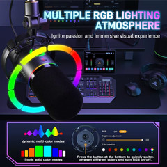 XLRUSB Dynamic Microphone For Gaming Recording Streaming Youtube Metal Mic With