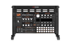 Gator Frameworks Angled Metal Desktop Rack Stand with 6 Space, Black