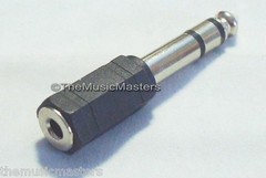 2X 1/8″ 3.5mm Female Jack to 1/4″ Male Plug Stereo Headphone Audio Adapter VWLTW