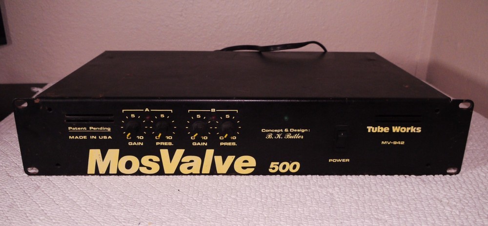 Tube Works MosValve 500 Stereo Rack Mountable Power Amplifier 250W – READ