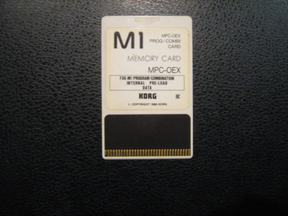 KORG M1 MPC-0EX Program Combination Memory Card Preload Data Tested Japan