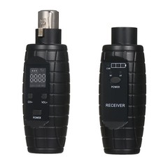 Wired to Wireless Microphone Converter Transmitter Receiver Rechargeable M6O8