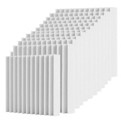 96PACK Acoustic Foam Panel Wedge Studio Soundproofing Sound Absorbing Wall Tiles