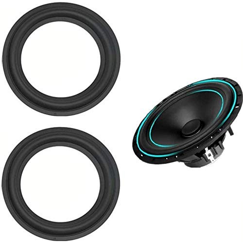 LinaLife 2pcs 6 inch 6″ Speaker Foam Surround Repair Kit, 156mm 6 inch, BLACK