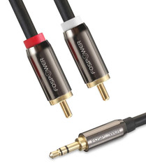 FosPower 3.5mm to RCA Cable (25FT), 25 Feet, Black, White, Red/Multicolor
