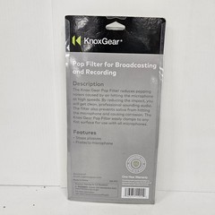 KnoxGear Pop Filter Broadcasting & Recording Mic Protector KN-PF1