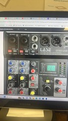 LASE Mini 4 Channel Sound Mixing Console Audio Mixer with USB2.0 audio interface