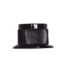 100pc Plastic Round Screw type Knob PN-26B size=φ24.8x15mm hole=φ6.4mm RoHS
