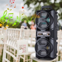 3000W Portable Bluetooth Speaker Heavy Bass Subwoofer Sound System Party w/Mic