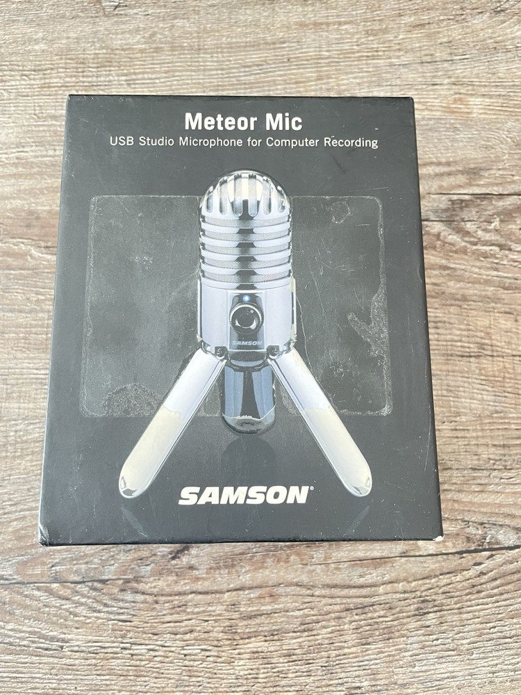 Samson Meteor Mic USB Studio Microphone – For Computer Recording – Open Box