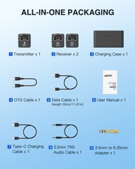 LEKATO Wireless in-Ear Monitor MS-20 Charging 30H Battery Life with Box 2.4G IEM