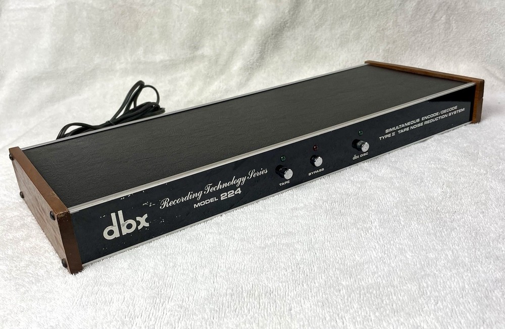dbx 224 Type II Tape Noise Reduction System, 2-Ch Rackmount 1U, Bypass RCA