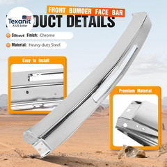 Impact Bar Compatible with 2007-2013 Chevy Silverado 1500 2500 3500 Pickup Front