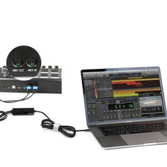 2M MIDI Cable Plug & Play USB-C MIDI Interface 5-Pin DIN 1 In 1 Out Converter