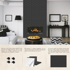 12Pack Acoustic Panels, Self-Adhesive 3D Brick Pattern Sound Proof Panels for…