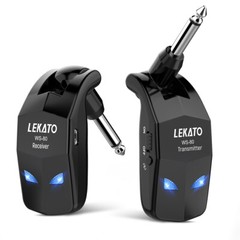 LEKATO 2.4GHz Wireless Electric Guitar System Transmitter Receiver w/ 4 Channels