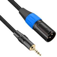 JOMLEY 3.5mm to XLR Cable 3.3ft, Unbalanced Aux 3.3 feet, Black