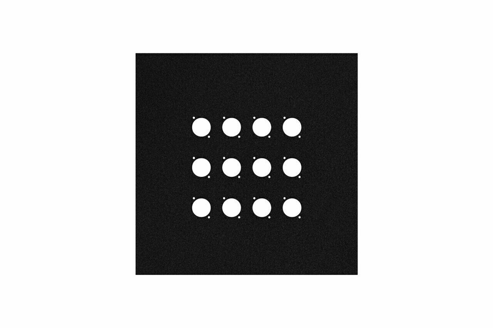 11-inch Flat Metal Wall Panel with 12 Connector D-Series Holes by Elite Core