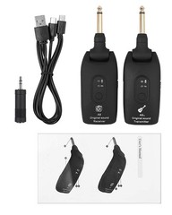 2.4GHz Wireless Guitar System, Rechargeable Audio Transmitter & Receiver with…
