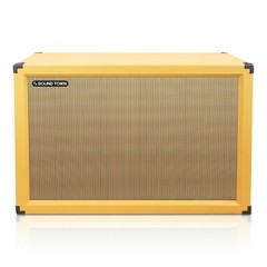 Sound Town 2×12″ Empty Guitar Speaker Cabinet, Plywood, Orange (GUC212OR-EC)