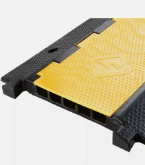 5 Channel Rubber Cable Protector Ramp Electrical Wire Cable Cover Ramp Guard