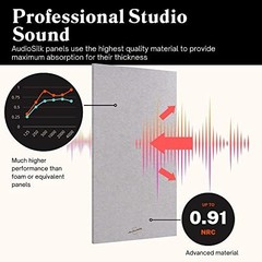 Acoustic Panel Large 46 x 23 Black